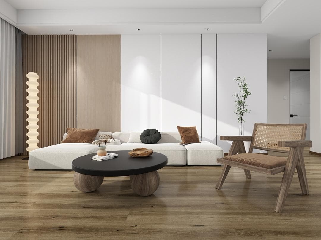 6.5mm Hybrid Flooring — Dark Rock 1