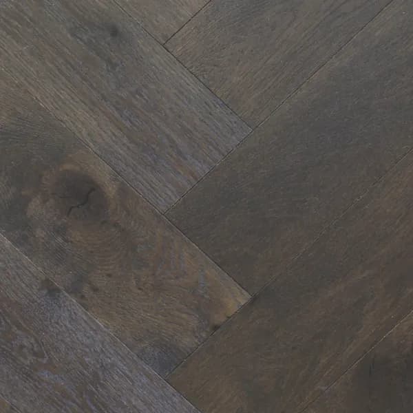 Swish Oak Natura Herringbone — French Carbon Herringbone