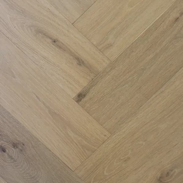 Swish Oak Natura Herringbone — French Ghost Herring Swatch