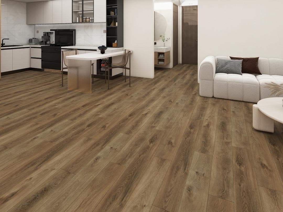 6.5mm Hybrid Flooring — Walnut1