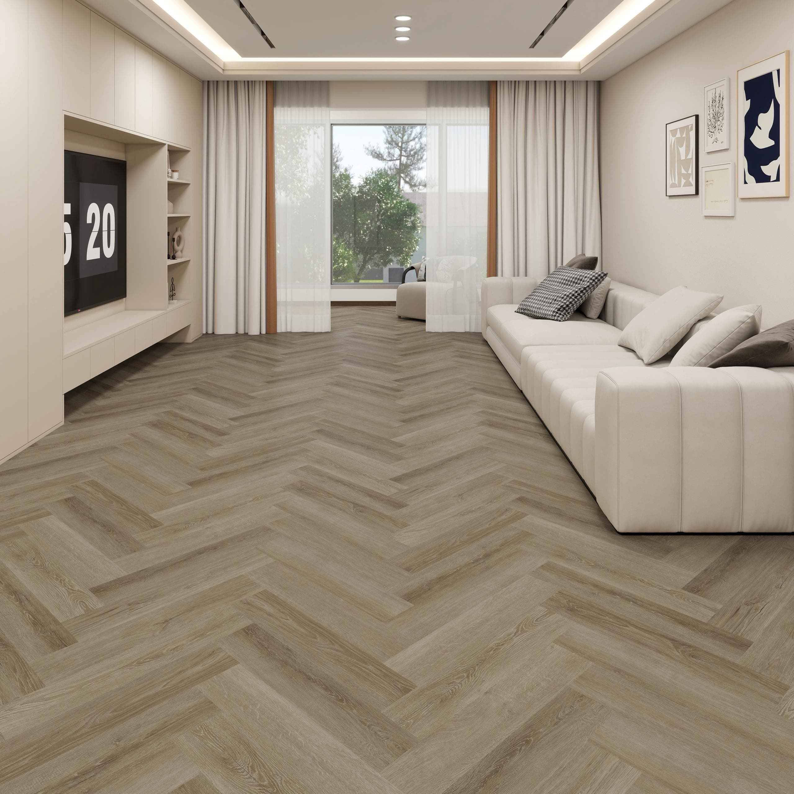 Gorkha: 9 MM Premium Herringbone Hybrid — Urban Grey1